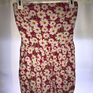 Strapless Floral Sundress